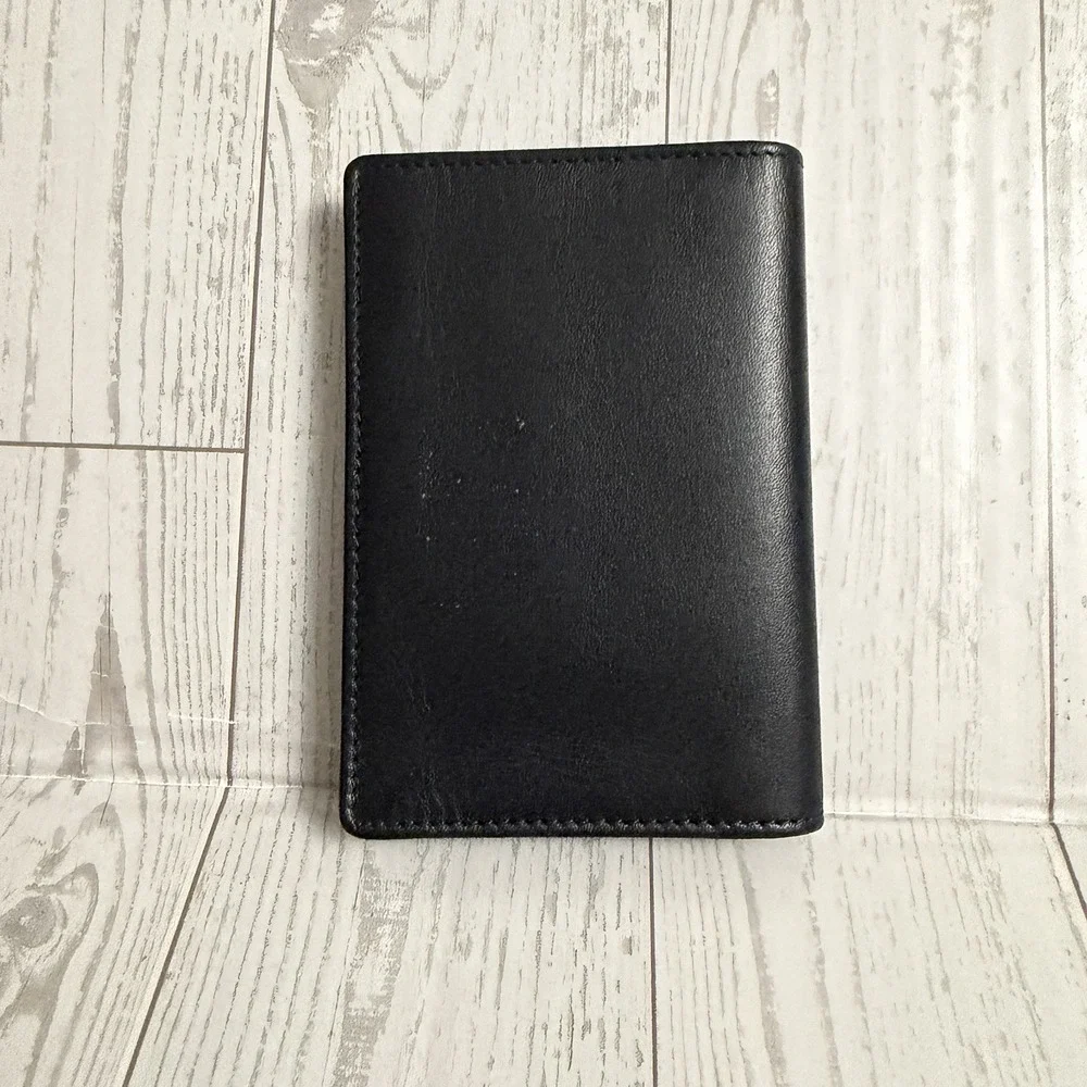 Breguet‎ Folded Card Wallet Black Leather Bifold